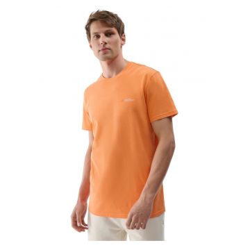 Tricou  barbati - portocaliu - bumbac