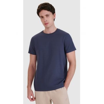 Tricou barbati  regular fit - gri - bumbac 50% - tricot structurat - grosime 270gsm -