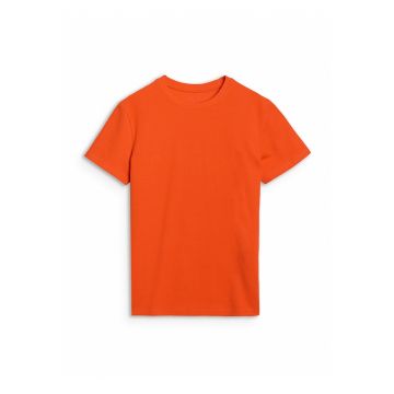 Tricou barbati  regular fit - portocaliu - bumbac-poliester