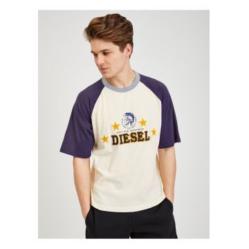 Tricou colorblock cu maneci raglan