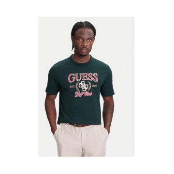 Tricou elastic din bumbac si bumbac organic cu logo -
