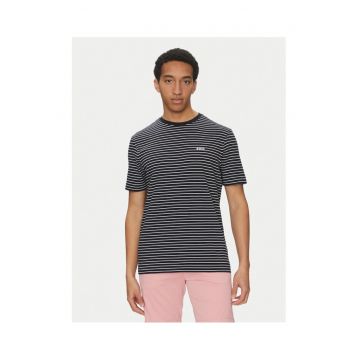 Tricou  pentru barbati - bumbac - Alb/Negru