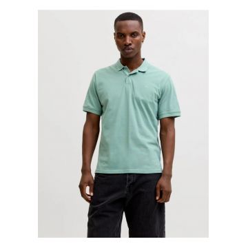Tricou polo Basic - Slim Fit - din bumbac - Verde deschis
