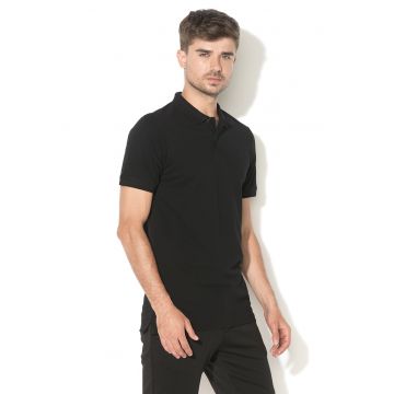 Tricou polo slim fit - Negru