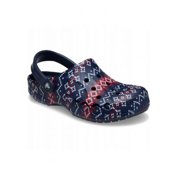 barbati - saboti - Baya Holiday Graphic Clog 211938 - bleumarin - Albastru