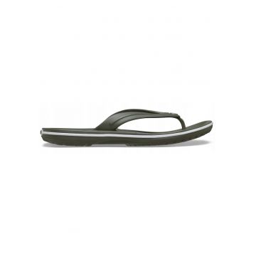 barbati - slapi tip flip-flop - Crocband Flip 11033 - dusty olive - Negru