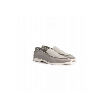 barbati Stride Flex - piele intoarsa - gri deschis - Gri