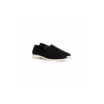 barbati Stride Flex - piele intoarsa - negru - Negru