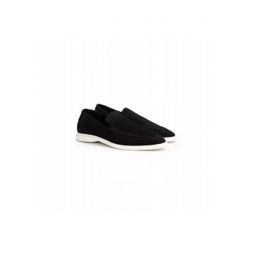 barbati Stride Flex - piele intoarsa - negru - Negru