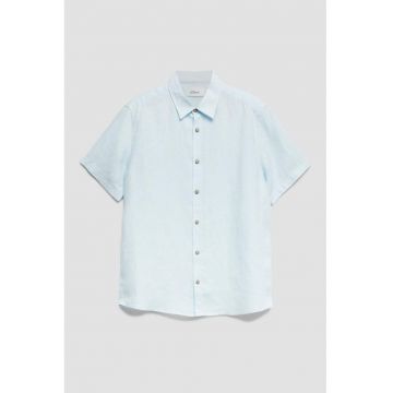 Camasa regular fit de in - Albastru deschis