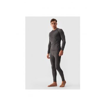 Colanti Termoactivi Fara Cusaturi  pentru Barbati - Negru - Tesatura Elastica si Durabila - Ideala pentru Schi si Zile Reci - Marimi S-3XL