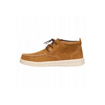 Mocasini Barbati Piele Intoarsa - Spuma EVA - Wally Next Mid - Maro - Maro
