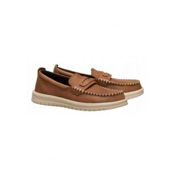 Mocasini Barbati Piele Naturala - Spuma EVA - Wally NXT Loafer Leather - Maro - Maro