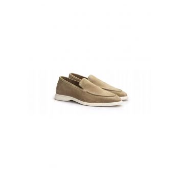 Mocasini barbati Stride Flex - piele intoarsa - bej - Bej