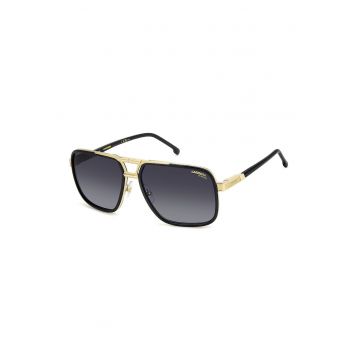 Ochelari de soare aviator cu lentile in degrade - Negru stins