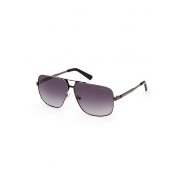 Ochelari de soare aviator cu lentile in degrade - Negru stins