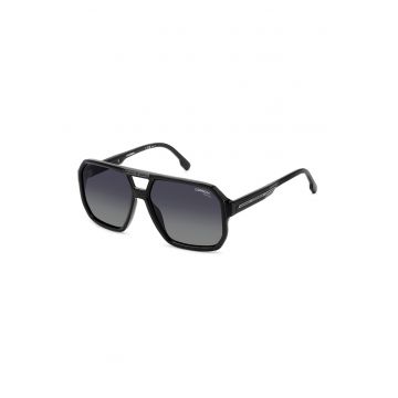 Ochelari de soare - cu lentile in degrade - Negru/Argintiu