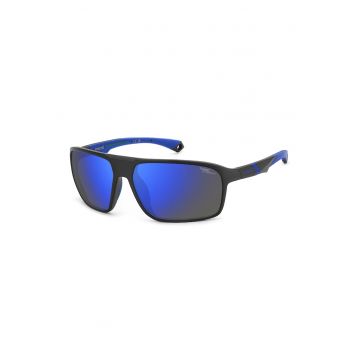 Ochelari de soare cu lentile polarizate Ultra - Negru/Albastru royal