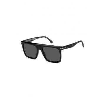 Ochelari de soare patrati cu lentile polarizate - Negru/Gri
