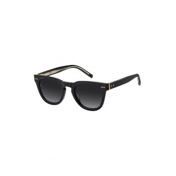 Ochelari de soare rotunzi cu lentile in degrade - Auriu/Negru