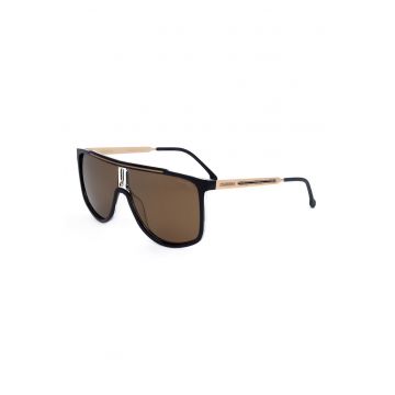Ochelari de soare shield cu lentile polarizate - Auriu/Negru