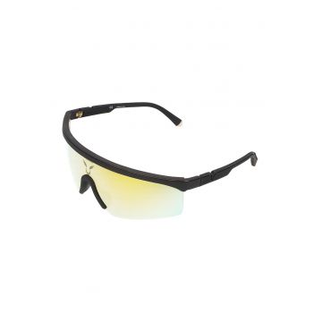 Ochelari de soare shield cu lentile uni - Negru/Negru stins