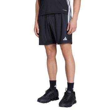 Pantaloni scurti cu banda elastica in talie - pentru fotbal Trio ES - Alb/Negru