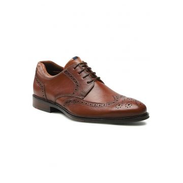Pantofi barbati  10-201-33 - Piele naturala - Maro