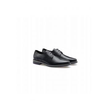 Pantofi derby barbati  Drift 110 - piele naturala - negru - marimea