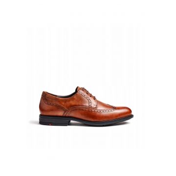 Pantofi derby barbati  Kaleb - piele naturala - maro - 46 - 5