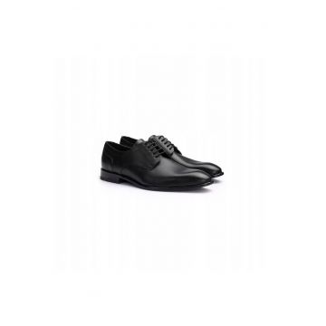 Pantofi derby barbati  Leno 110 - piele naturala - Negru