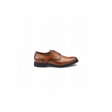 Pantofi derby  Eezy 110 - piele maro cognac - Maro