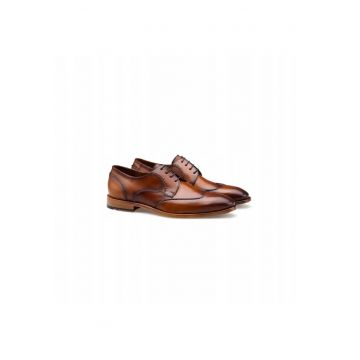 Pantofi derby  Nobel 140 - piele - Maro
