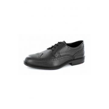 Pantofi  Kaleb - Piele/ Sintetic - Negru - Negru