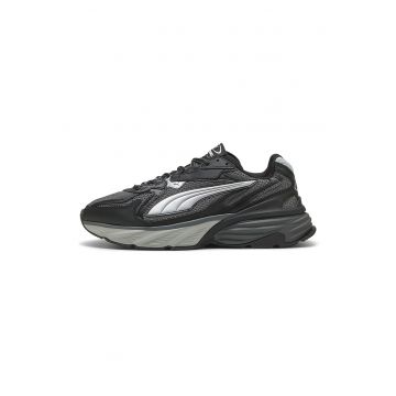 Pantofi sport Fade Nitro din material textil cu garnituri sintetice - Negru/Alb optic