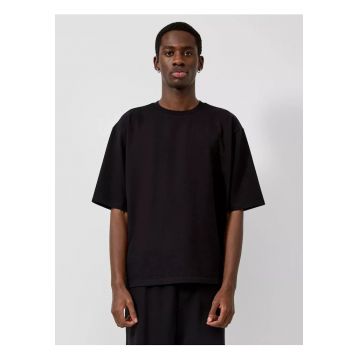 Q/S by s.Oliver Tricou barbati din jerseu - Loose Fit - Negru -
