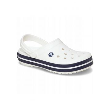 Saboti barbati Crocband 11016 alb bleumarin - Alb