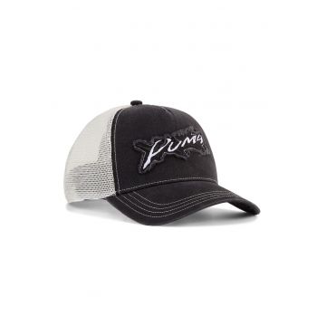 Sapca trucker cu logo Tech-X - Alb/Negru