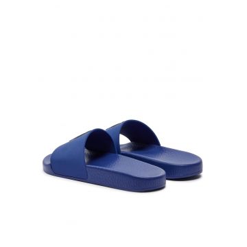Slapi barbati -  albastru - material sintetic -