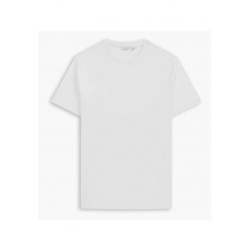 Tricou alb din bumbac