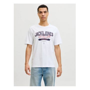 Tricou cu decolteu la baza gatului - barbati - Standard fit - Alb -