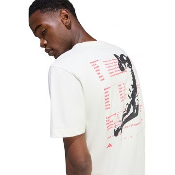Tricou cu logo Hoop - Rosu/Alb murdar