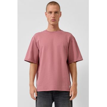Tricou lejer din bumbac - Roz inchis