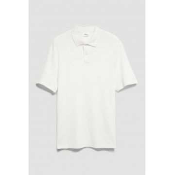 Tricou polo din amestec de bumbac - Alb optic