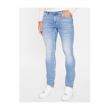 Blugi barbati -  bumbac - fermoar - 49875 - Albastru