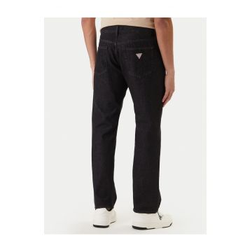 Blugi barbati -  bumbac - negru - fermoar
