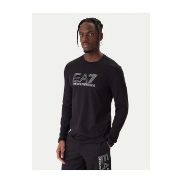 Bluza barbati -  bumbac - negru - 95% bumbac - 5% elastan