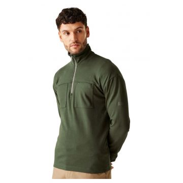 Bluza cu fenta cu fermoar Ferdo - - Kaki