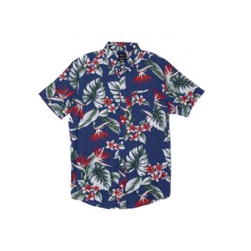 Camasa barbati -  multicolor - maneca scurta -