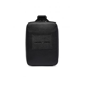 Geanta barbati -  piele naturala - negru - One Size INTL